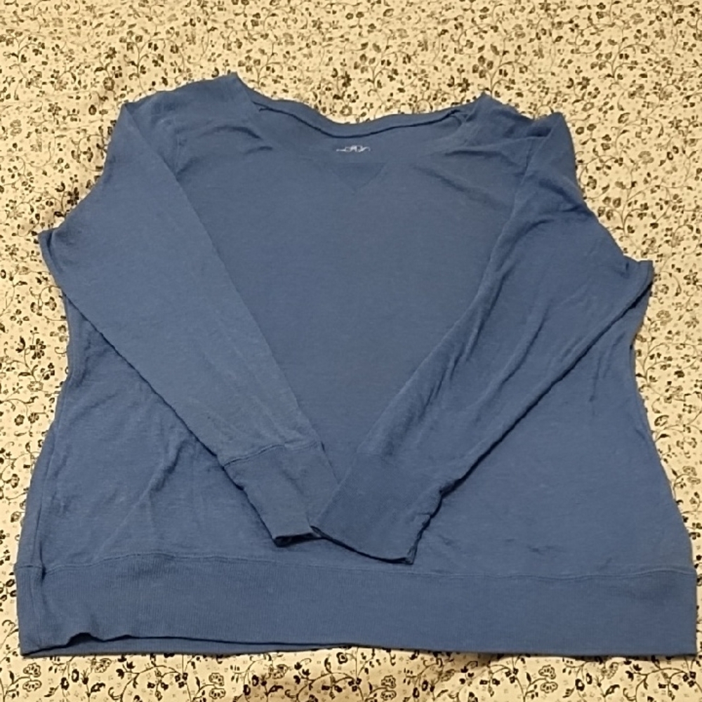Old Navy Women's Long Sleeve Top in Deep Blue